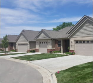 Multiple single story homes from the streetview